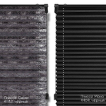 Штора плиссе Стандарт с ручками, ткань Мона СН blackout арт. 4169 черный, цвет комплектующих белый, серый, антрацит, черный, коричневый, кремовый и т д