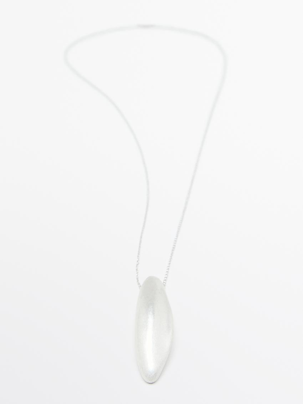 Massimo Dutti Цепочка с подвеской «Лесной орех», серебряный