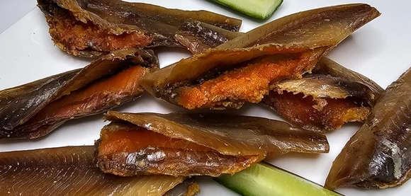 Вобла вяленая с икрой - очищенная (250г)