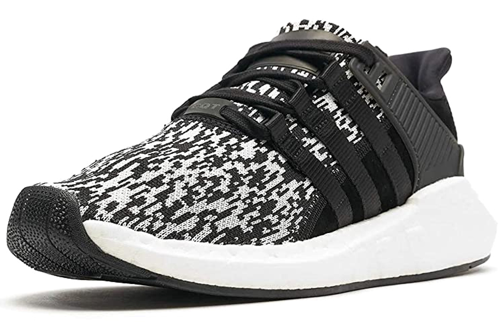 Adidas originals EQT Support ADV Support 93/17 shock absorption, non-slip, wear-resistant, low-cut sports casual shoes for men and women in the same style black and white