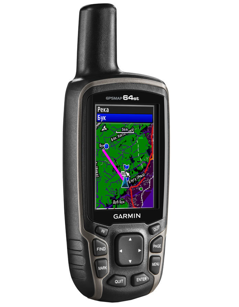 Портативный навигатор Garmin GPSMAP 64st