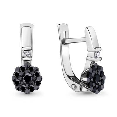 942414Ч Серьги из Золота с бриллиантами из коллекции "Blackberry"