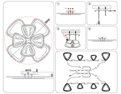 Ambrella Потолочный светодиодный светильник с пультом Original FA4515