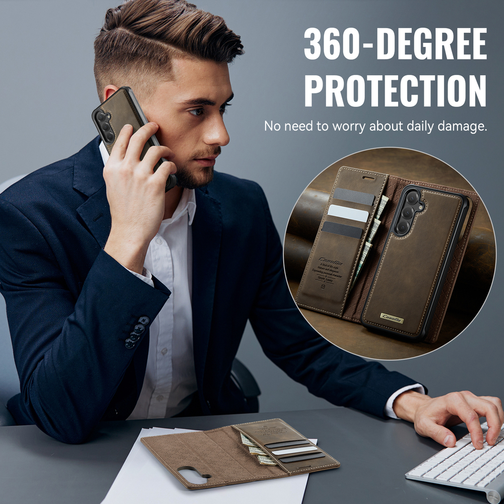 Чехол-кошелек CaseMe 2 in 1 MagSafe Samsung Galaxy S25+