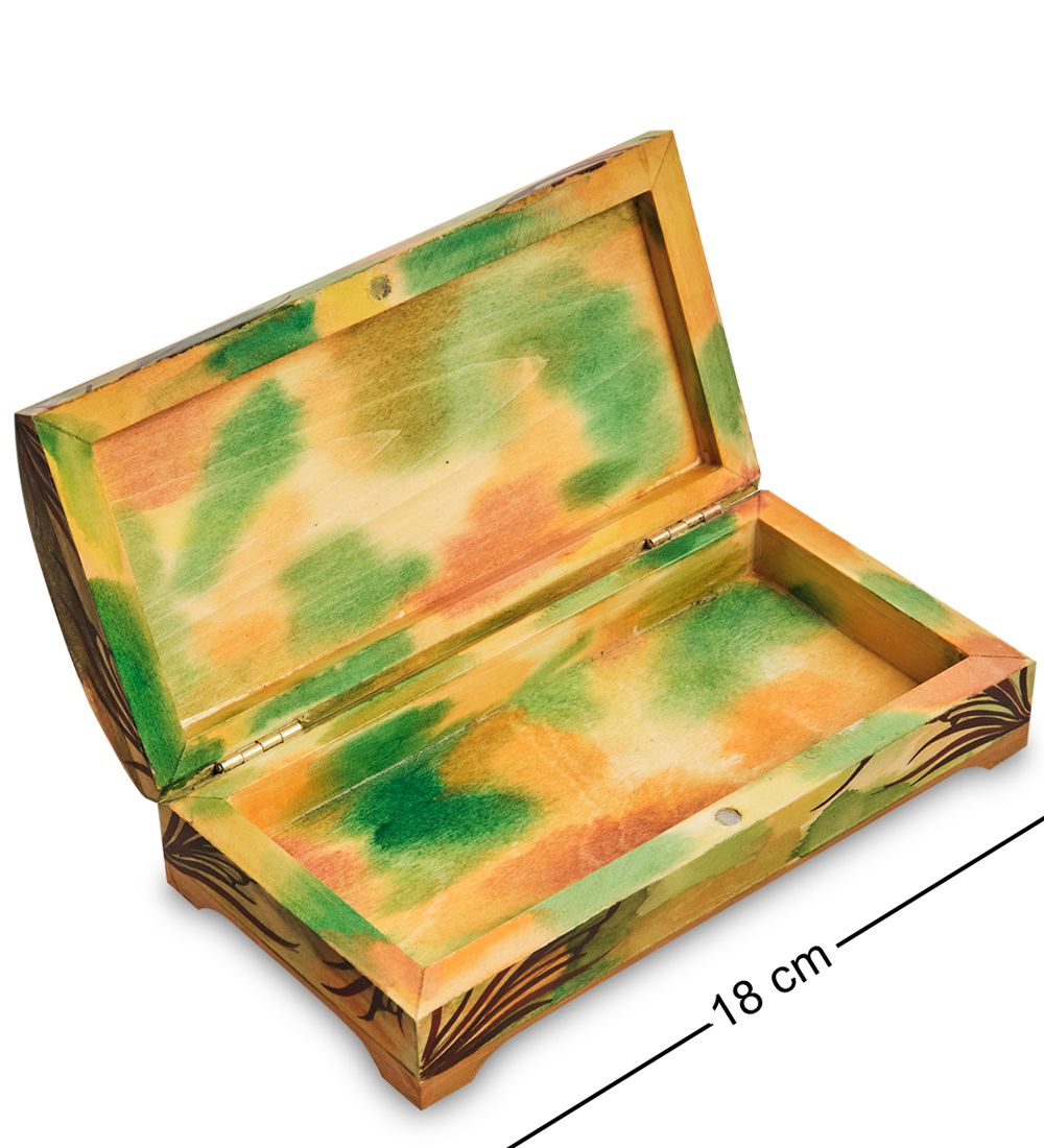 Народные промыслы МР-16/33-B Шкатулка «Альфонс Муха - Драгоценные камни. Рубин»