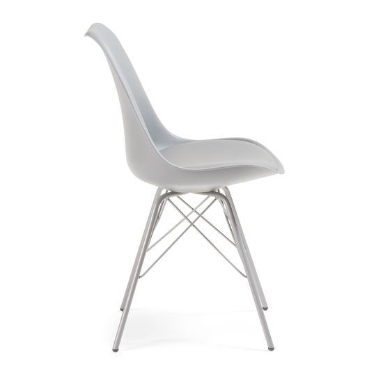 Стул Lars серый с металлическими ножками La Forma Испания 
