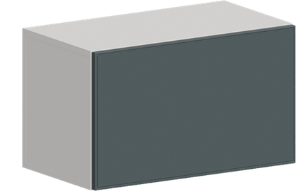 Кухня Модуль ШВГ 600 Графит / Бирюзовая мята