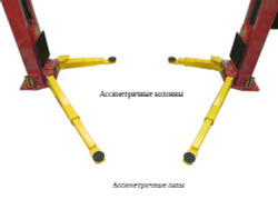 A245ACM (PEAK 210АС) Подъемник двухстоечный 4.5 т. асимметричный (СНЯТ С ПРОИЗВОДСТВА)