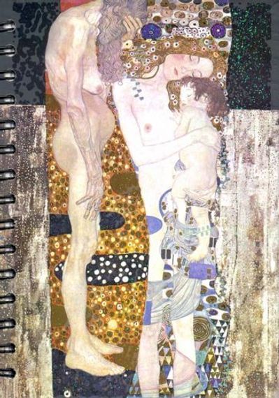 Скетчбук (100 листов, А5, спираль), Климт. Три возраста женщины