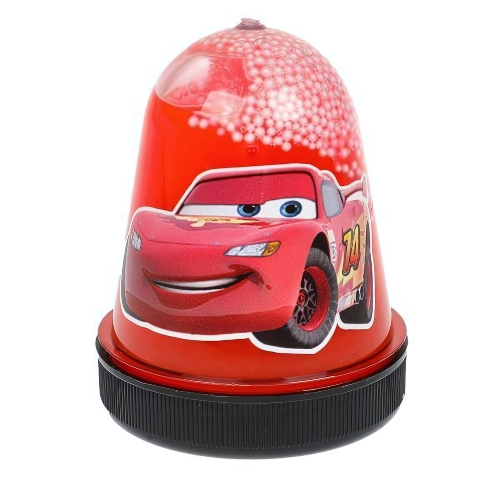 Слайм 130г. "Машинки" с полипропиленовыми шариками IQ-S130-C-RU (IQ Эксперимент)