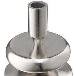 Подсвечник Stone, 13 см, серебристый