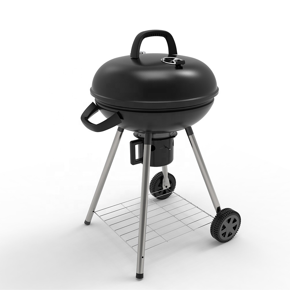 Угольный гриль барбекю Grill BBQ на колесиках с термометром