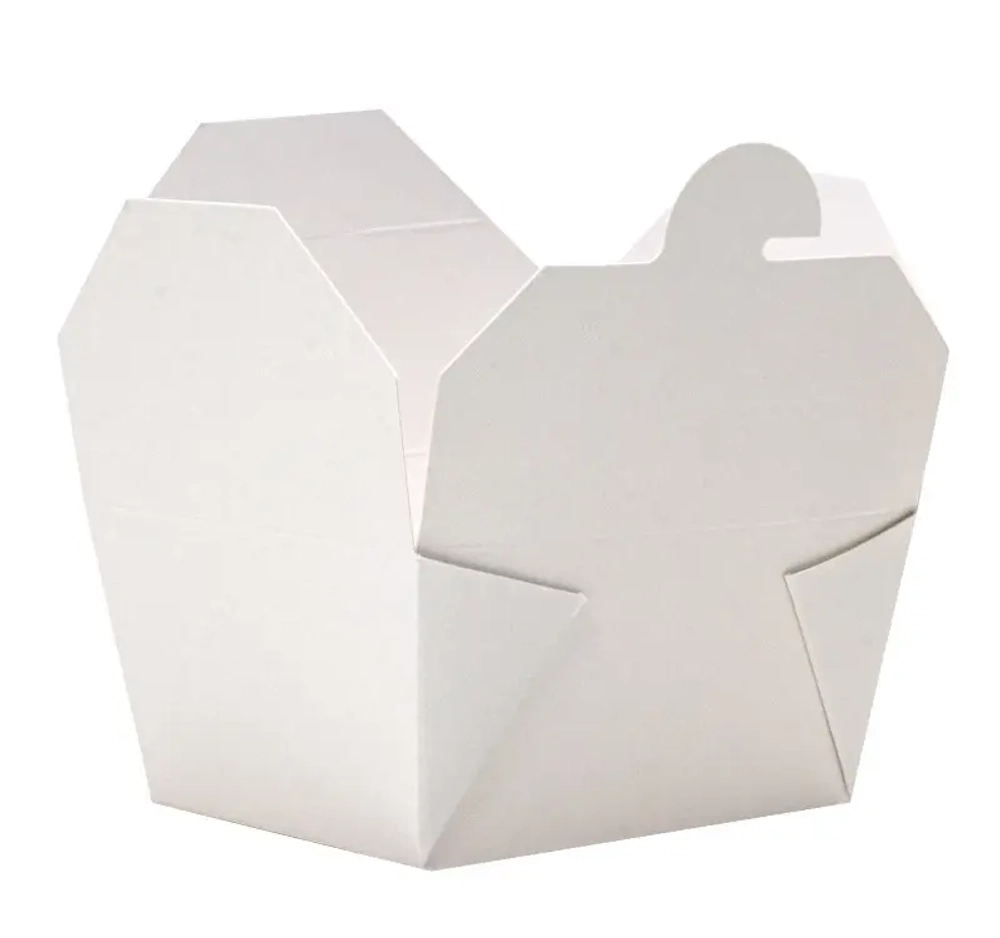 Контейнер бумажный Fold Box 600мл, 130х110х65мм, белый 50/уп