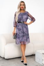 Платье Тутси (сиренево-серый) Р11-1236/2 Nikol