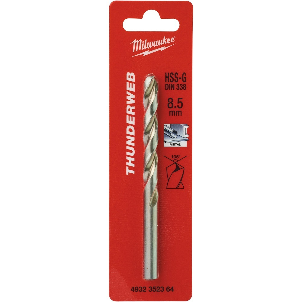 Сверло Milwaukee HSS-G THUNDERWEB по металлу 8.5x117 мм