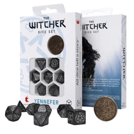 Набор игральных костей Ведьмак: Йеннифэр - Обсидиановая Звезда