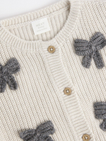 Вязаный кардиган для малышей Next K82-442, Светло-серый