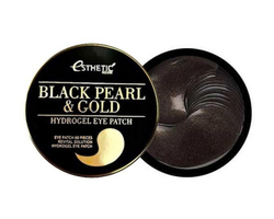 Esthetic House Black Pearl & Gold Hydrogel Eyepatch гидрогелевые патчи для глаз с черным жемчугом и золотом