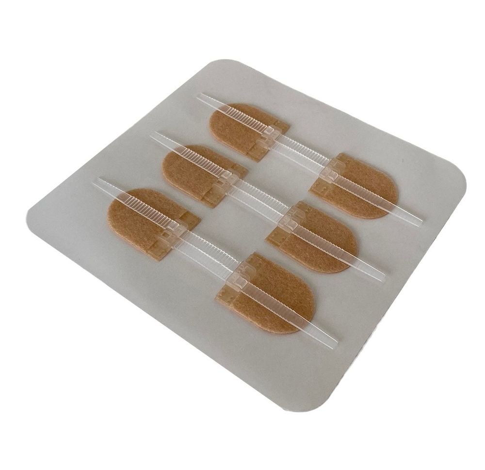 Зип-пластырь адгезивный для армейской аптечки 3 шт. (70 х 22 мм), телесные, ВоенПро