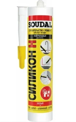 Герметик силиконовый нейтральный Soudal Белый 280 мл