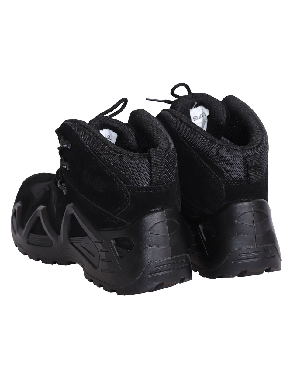 Ботинки  замша (черные)