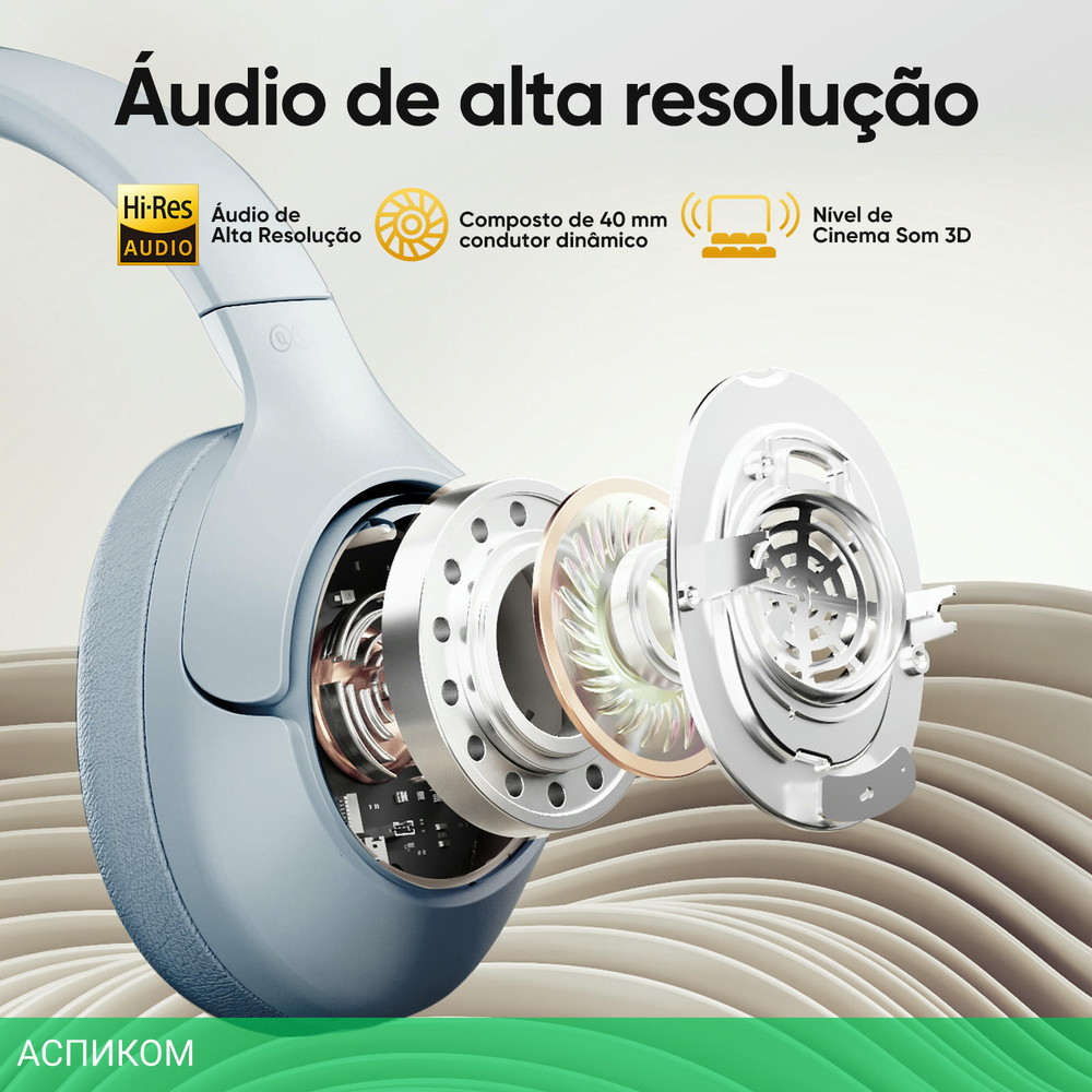 Наушники QCY H3 Grey Blue (BH23H3A)