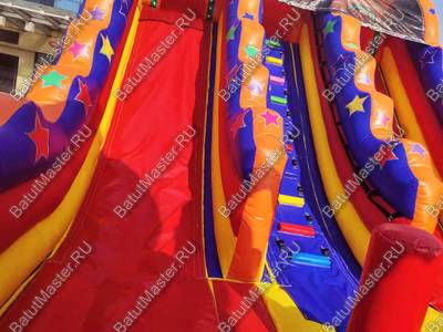 Надувная горка "Осьминог на вершине"