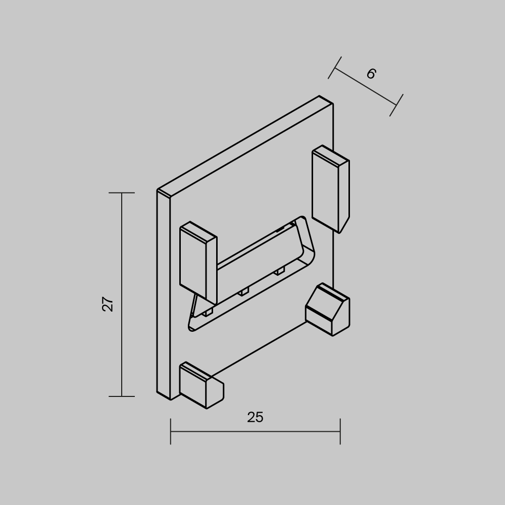 Комплектующие для профиля Outdoor O-TR002-EC