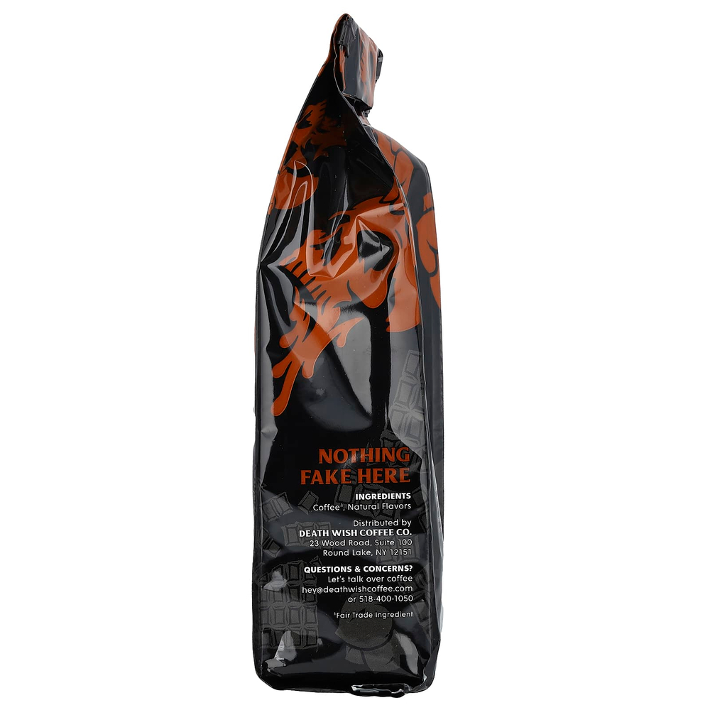 Death Wish Coffee, Молотый кофе со вкусом шоколада с фундуком, 283 г (10 унций)