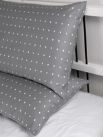 UTOPIA 2 Наволочки, сатин серый в точку