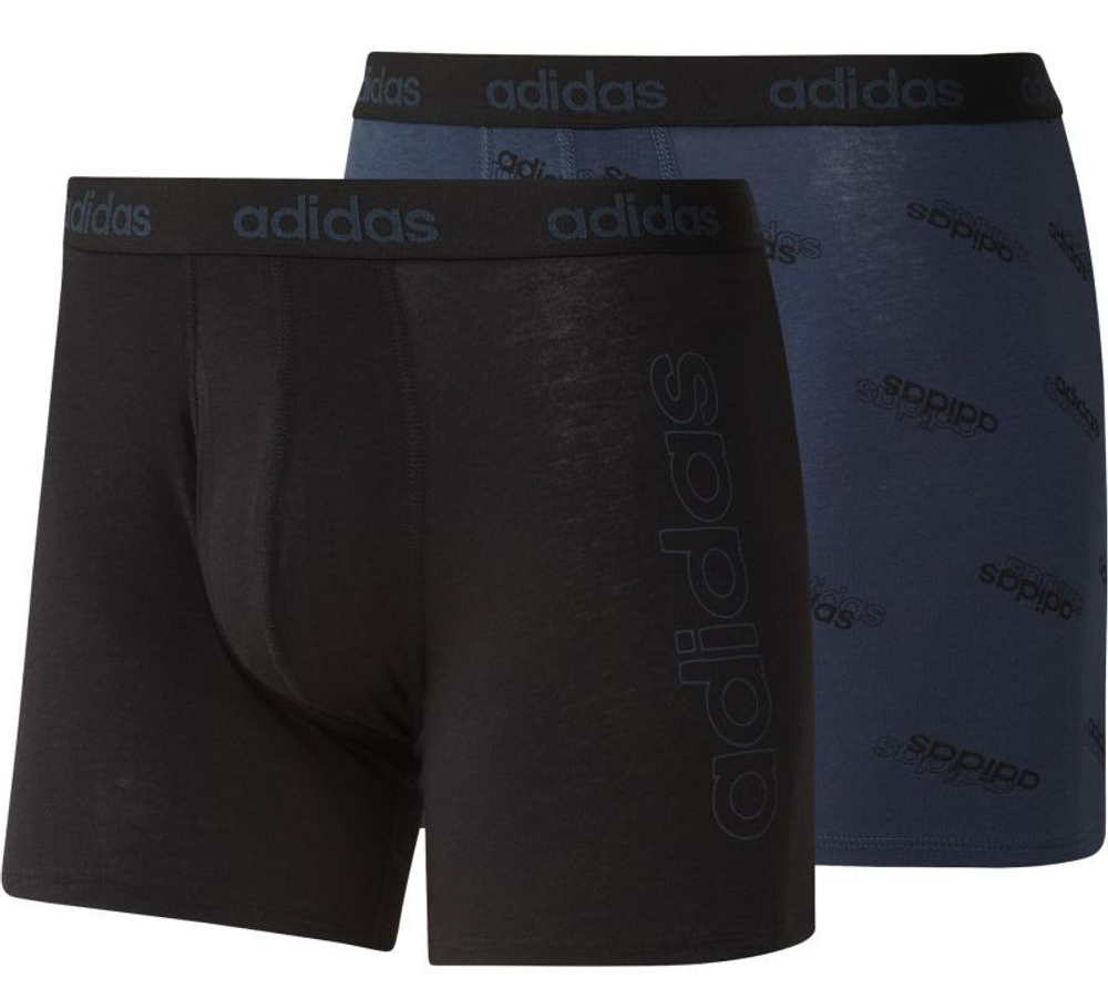 Мужские спортивные боксеры Adidas GFX Brieff 2P - black/crew navy