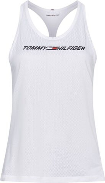 Женский топ теннисный Tommy Hilfiger Reg Graphic Mesh C-NK Tank Top - белый