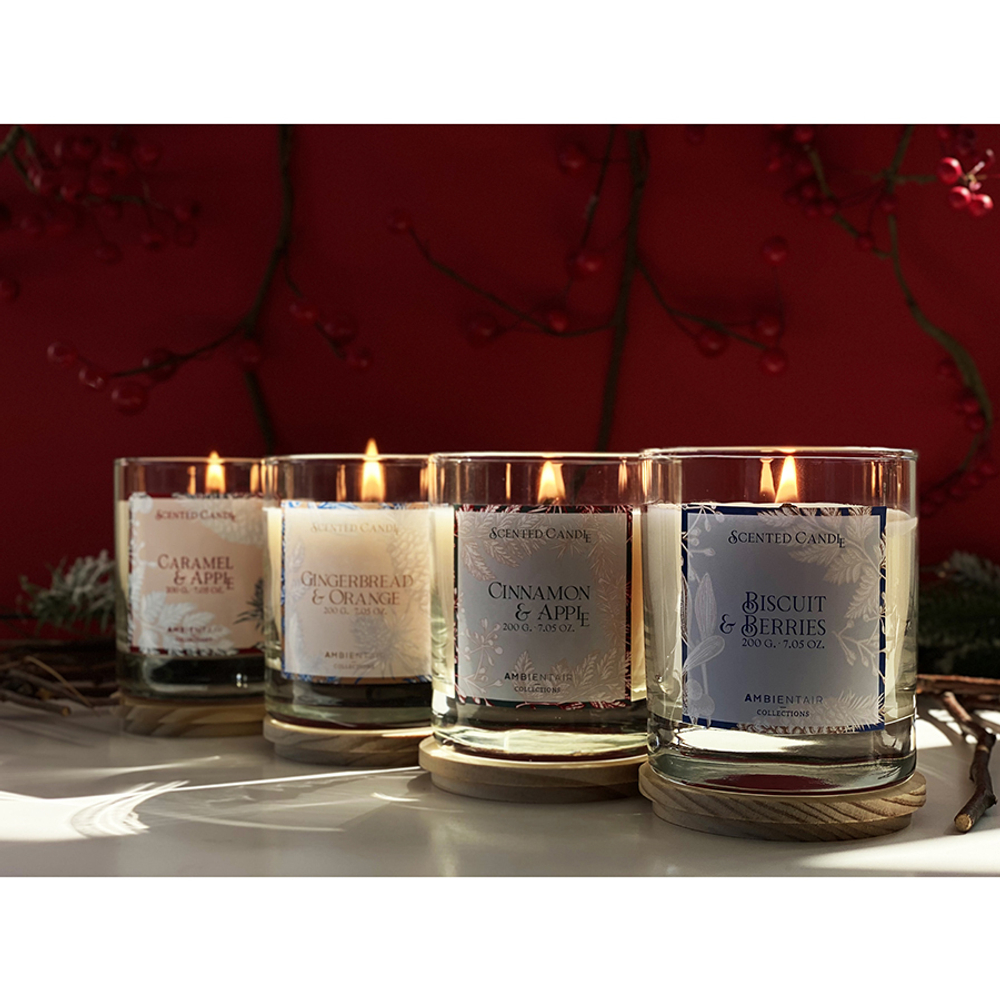 Свеча ароматическая gifting, caramel&apple, 40 ч