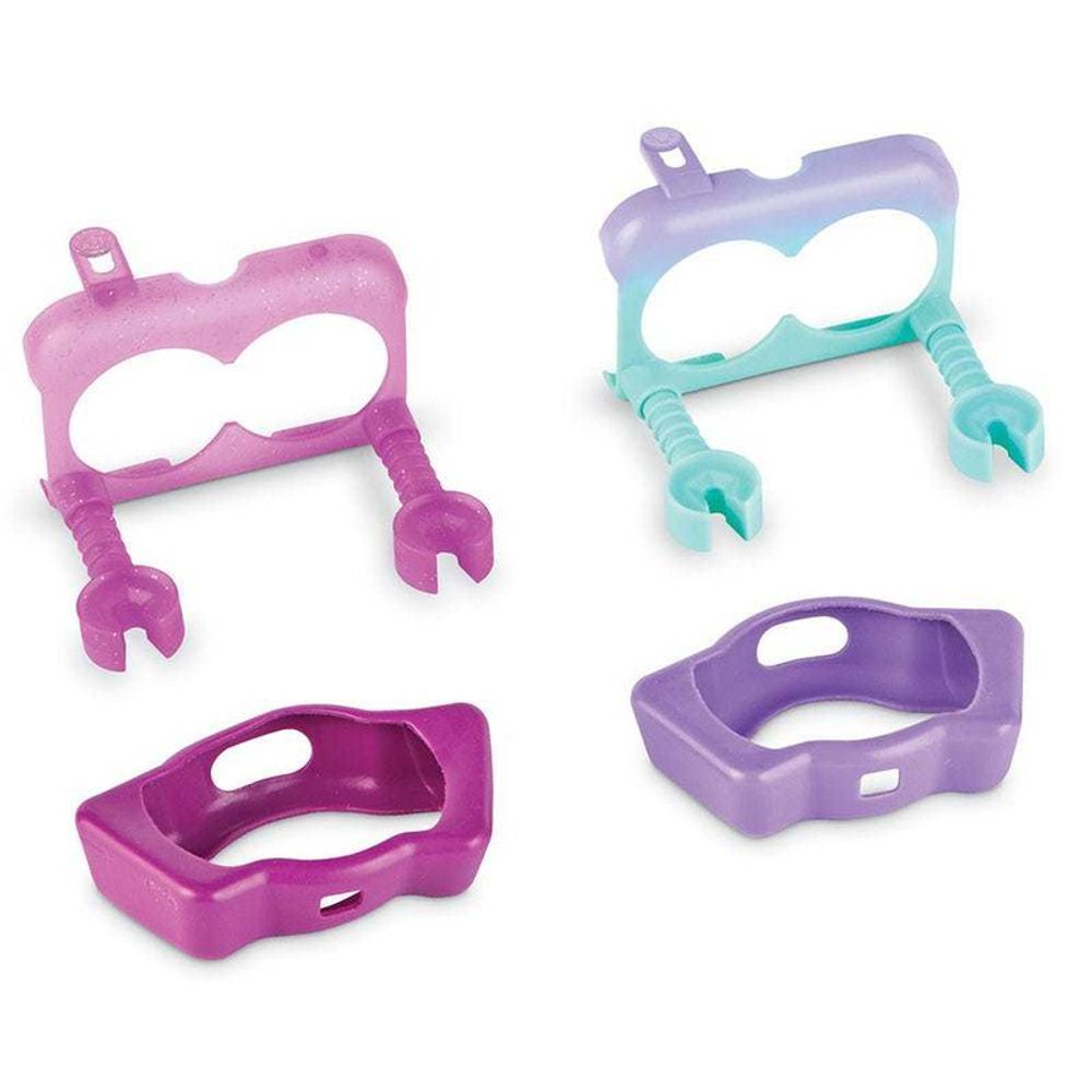 Аксессуары для робота Ботли. Цветные лица с чехлом для пульта, розовый, фиолетовый, 8 элементов