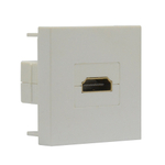 Розетка HDMI,  2мод.,  бел. (45х45мм),  серия (тип) DEC