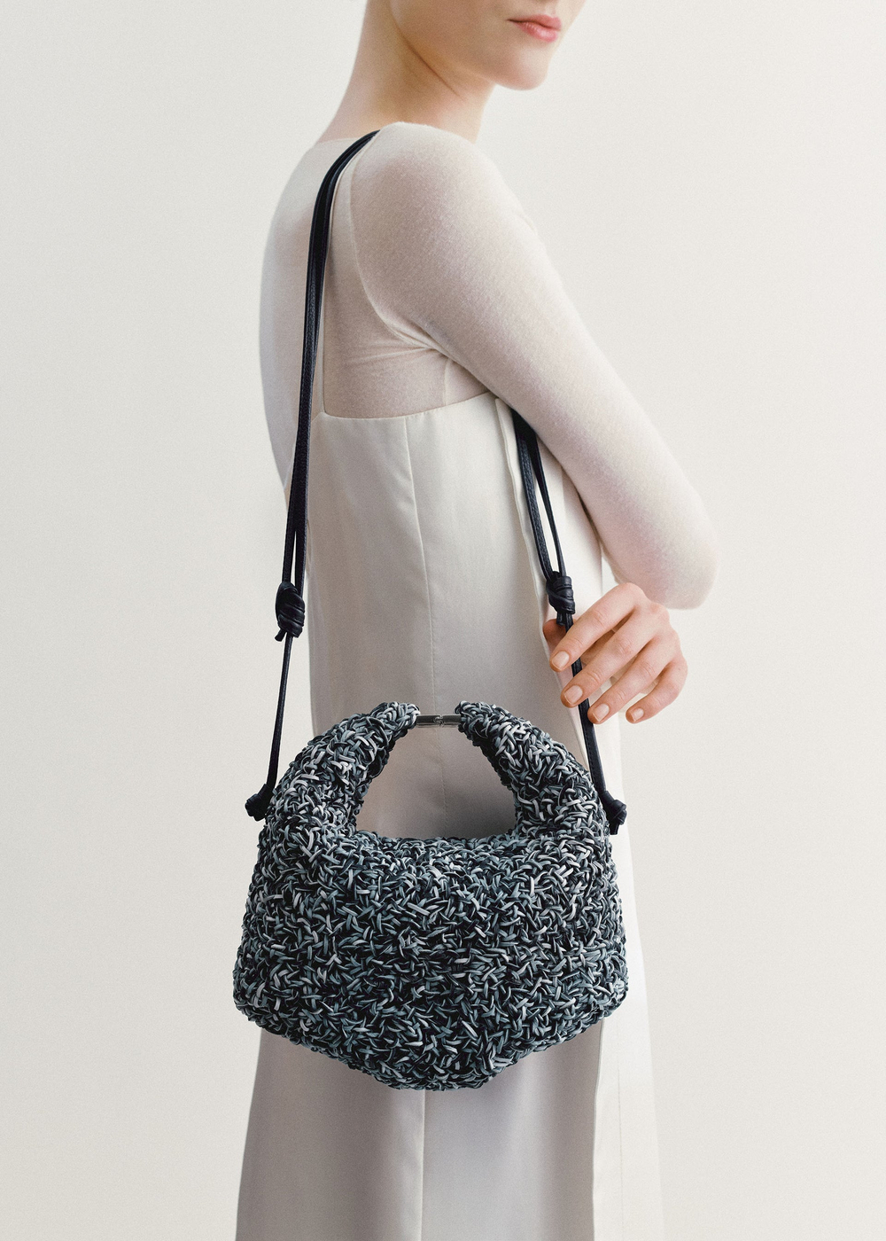 POLENE СУМКА BERI RIZOM NAVY, ТЕМНО-СИНИЙ