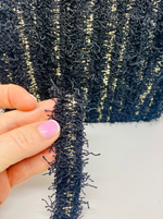 Тесьма отделочная твидовая с люрексом ш - 20мм 1 м