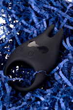 Чёрное эрекционное виброкольцо Erotist из силикона (Цвет: черный)