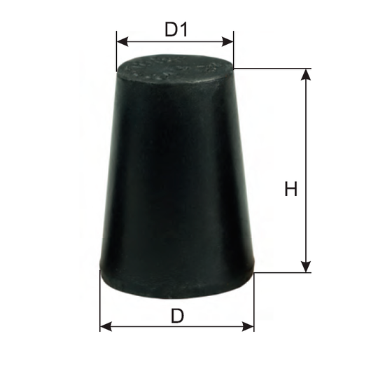 Пробка резиновая № 19