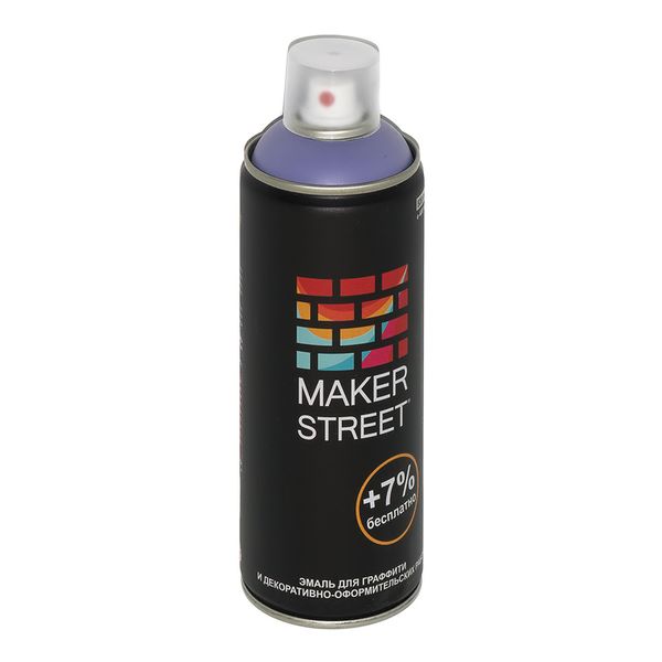 Эмаль для граффити 400 мл, 406 Сиренево-синий, Makerstreet MS400
