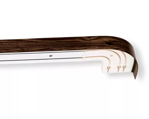 160 карниз УЛЬТРАКОМПАКТ КЛАССИК   Дуб АРАБИКА. 2х ряд 70мм