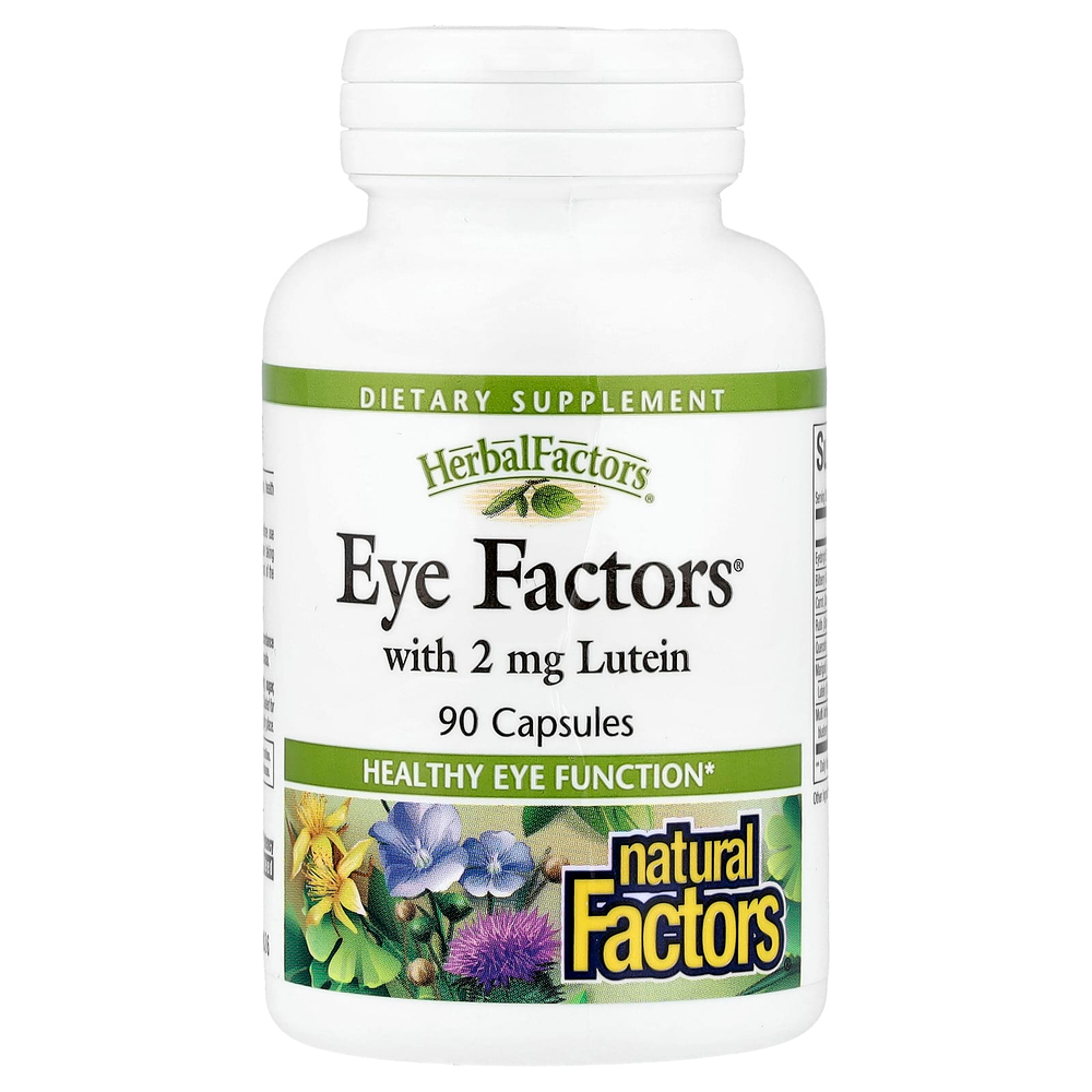 Natural Factors, Eye Factors® с лютеином, 90 капсул