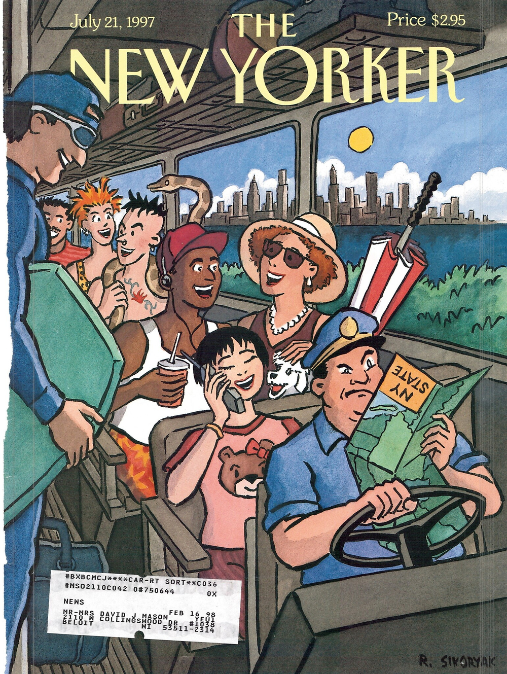 Журнал The New Yorker 21-07-1997, обложка
