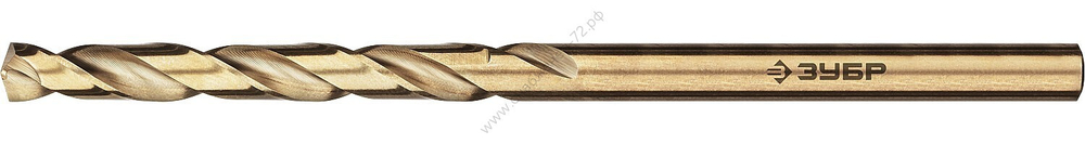 ЗУБР КОБАЛЬТ 2.5х57мм, Сверло по металлу, сталь Р6М5К5, класс А