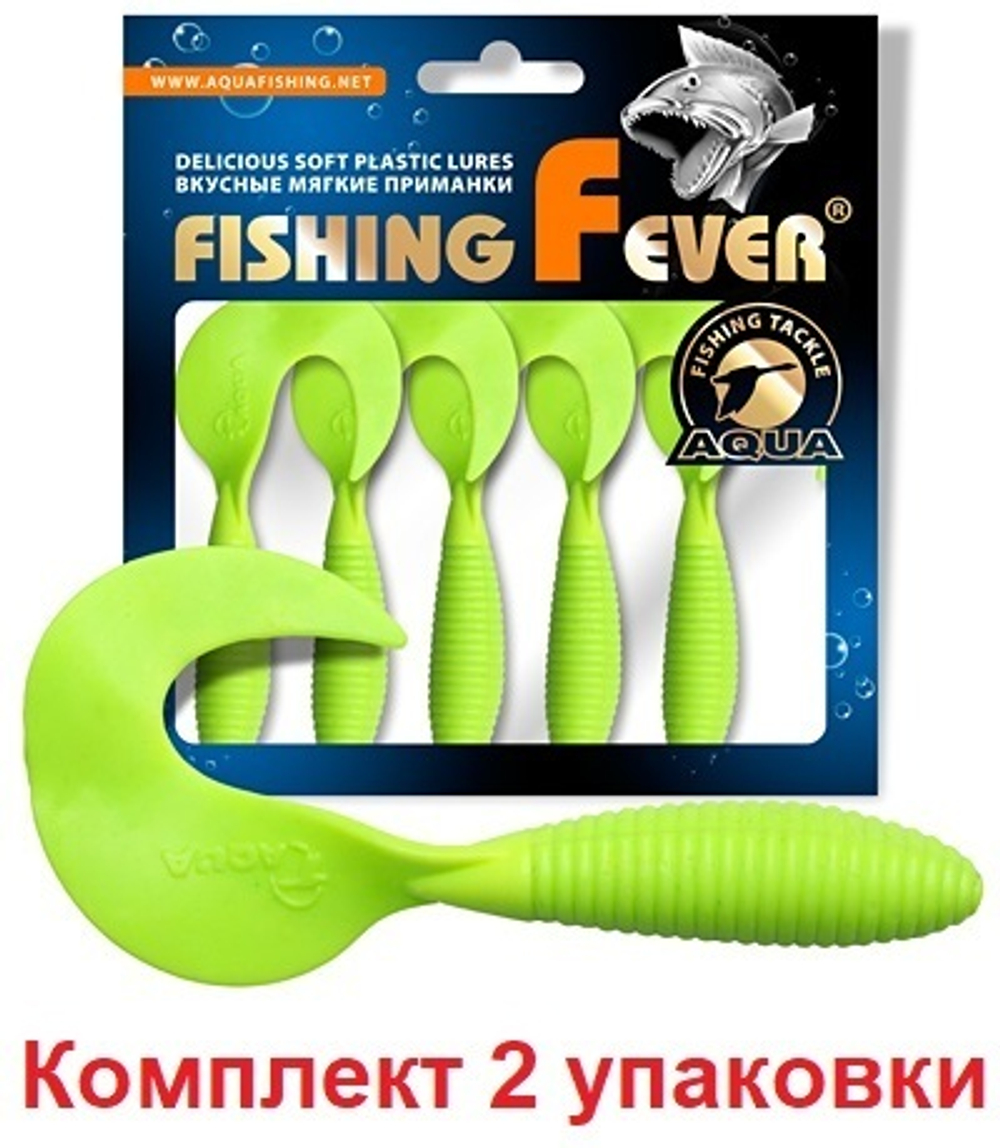 Мягкая приманка твистер FishingFever ARGO 6,0cm,2,0g,уп 6 шт