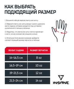 Перчатки боксерские MONTU, ПУ, синий, 8 oz