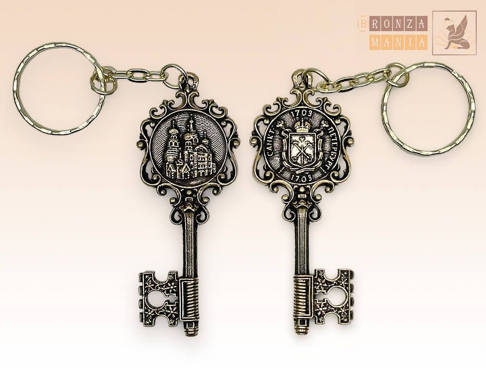 брелок Ключ Питер - храм Спас На Крови