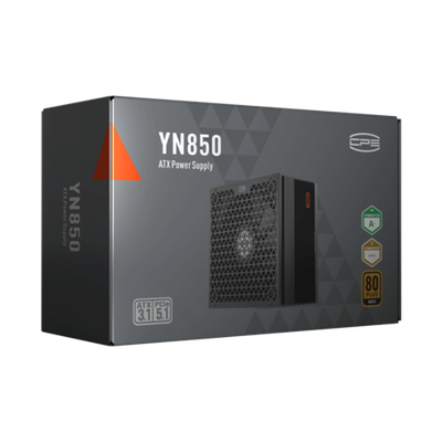 Блок питания PCCooler  850W, YN850, Full Modular, 80+ GOLD, ≥90.5%, Fan 135mm, Черный, P5-YN850-G1F