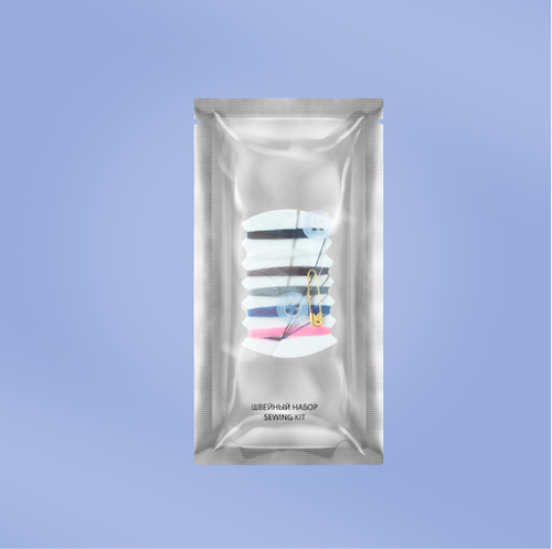 Швейный набор (200 шт.) одноразовый в метал. пакете