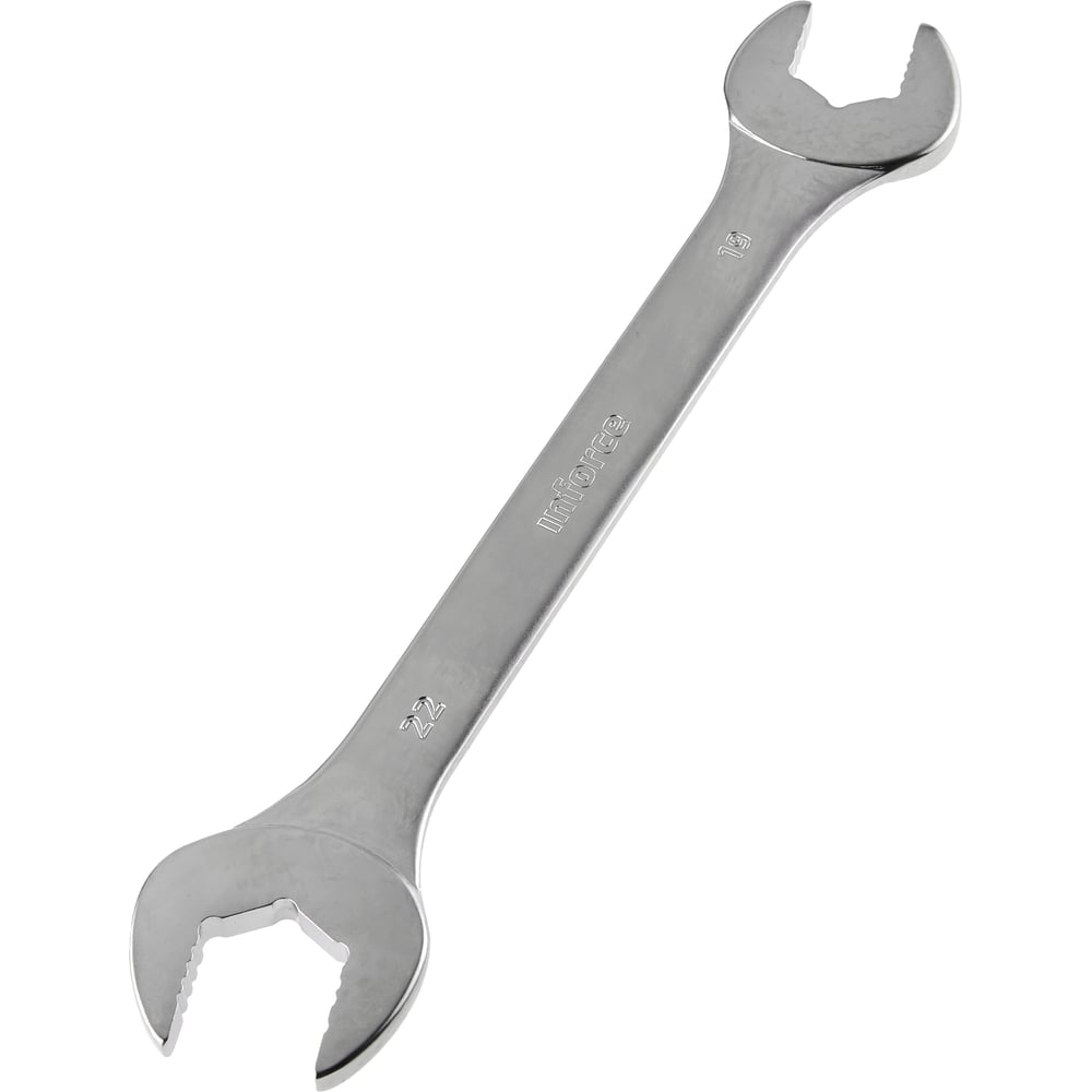 Рожковый ключ 19x22мм Inforce, Сталь Cr-V, профессиональный, 06-05-64